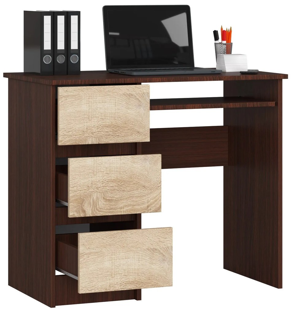 PC asztal Benicio (wenge + szonoma tölgy) (B). Akció -13%. 1069027