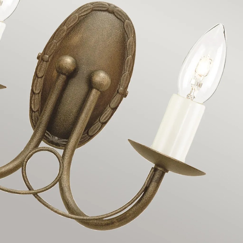 Elstead Lighting MINSTER MN2-BLK-GOLD Fali lámpa 2x60W/E14