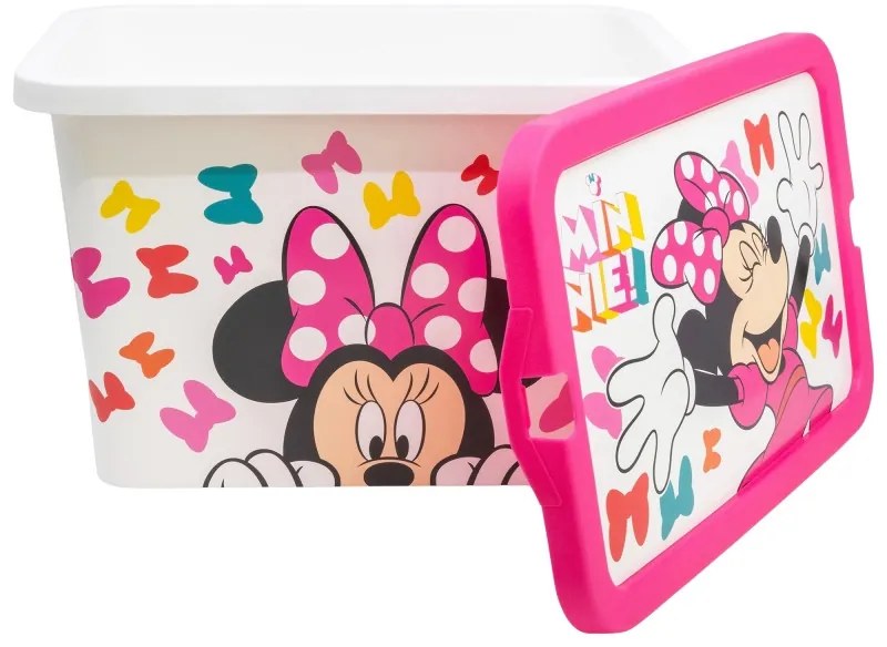 Disney Minnie Edgy Bows műanyag tároló doboz 7 L