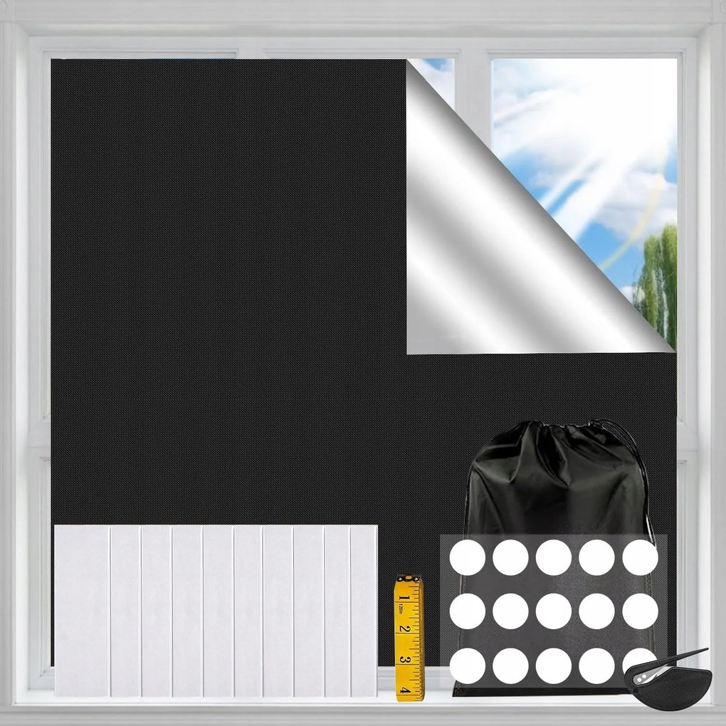 Sötétítő Roló Fúrás Nélkül, Hordozható Sötétítő Fólia Ablakokhoz