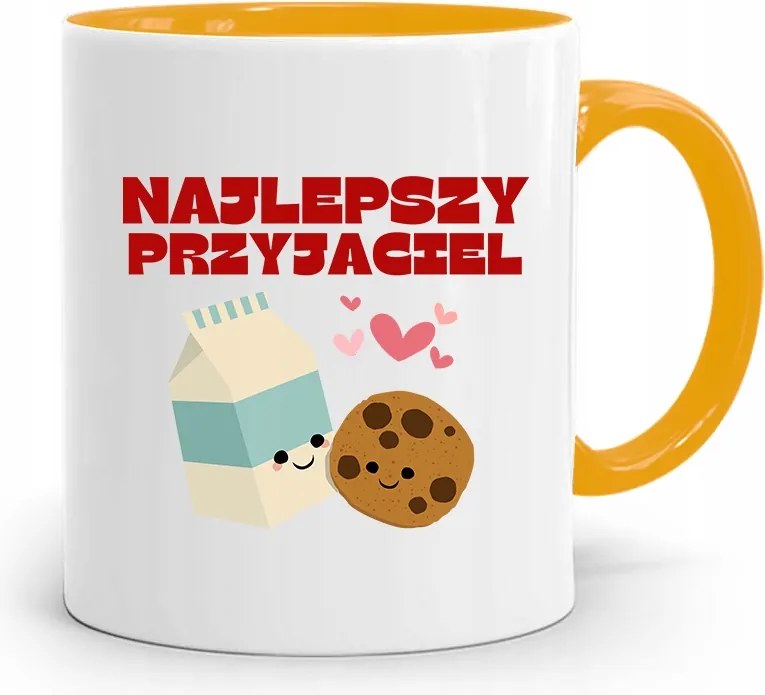 Sárga Bögre Barátnak Legjobb Barát fényképes nyomtatással