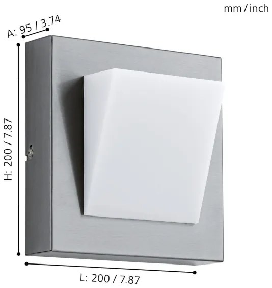 Eglo 94114 - LED kültéri lámpa GALARY 1 LED/3,7W/230V IP44