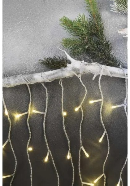 LED Karácsonyi kültéri lánc 300xLED/8 mód 10m IP44 meleg fehér + távirányító