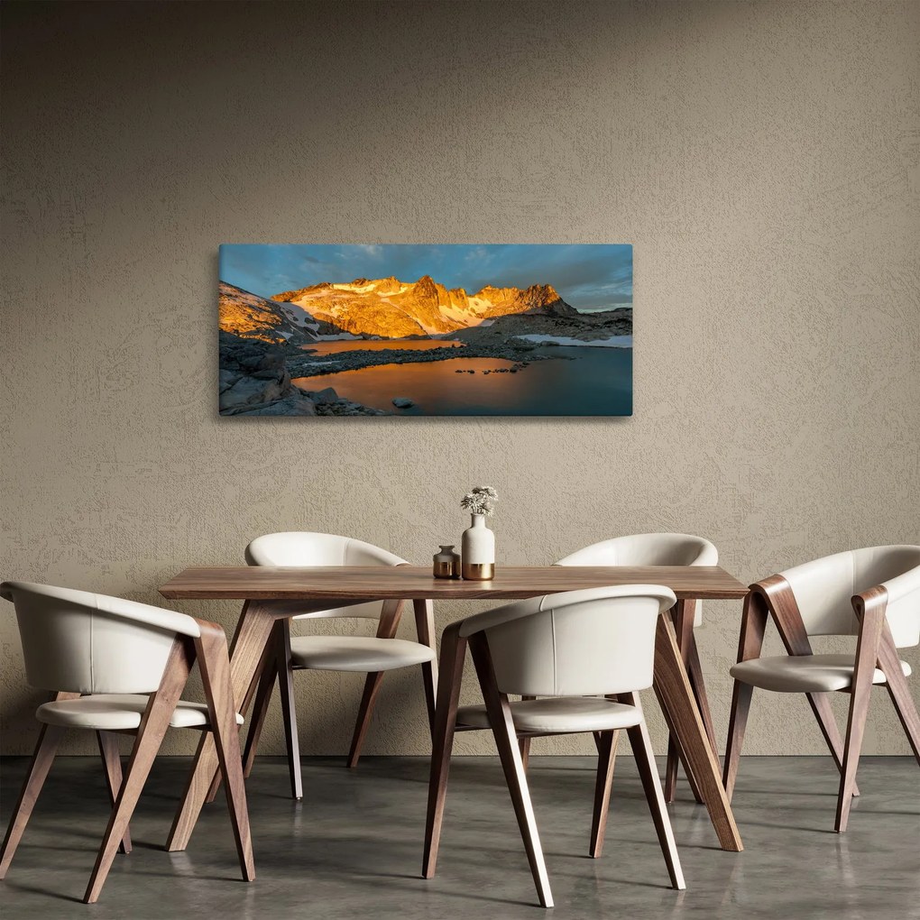 Egy hegyvidéki táj képe (120x50 cm)