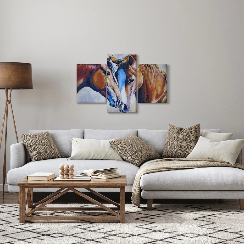 Kép - szerelmes lovak (90x60 cm)