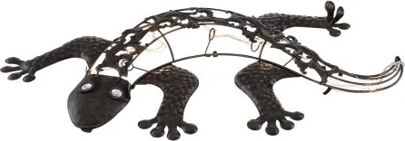 Globo 33518 Solar fém falilámpa, bronz színben, gekkó figurával. Két kapcsolási lehetőség: sima világítás, vagy villogás. IP44, kapcsolóval, inkl. 1xAA Ni-Mh 300mAh 1,2V, BxH:500x250, AL:50, inkl. 25xLED 0,06W 3V, 3000K