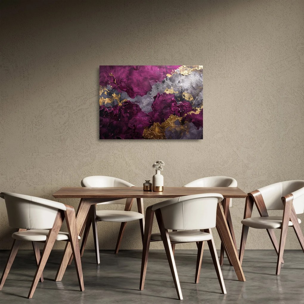 Üveg kép - Texturáló absztrakció (70x50 cm)