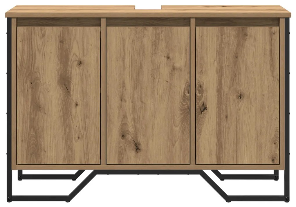 Mosdószekrény Mesteri tölgy 91x35x60 cm Mérnöki fa