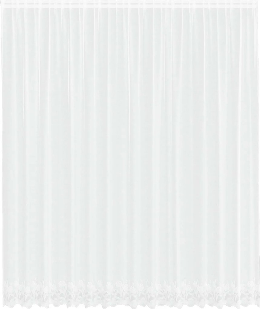 vidaXL Csipkés Függöny függönyökkel Fehér 260 x 400 cm Poliészter