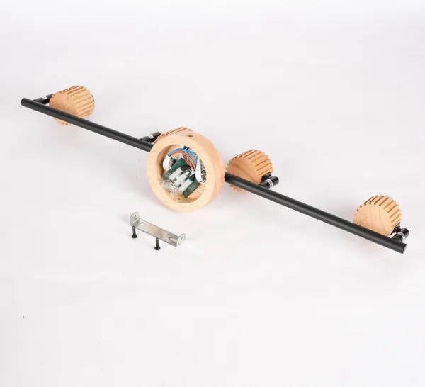 Brilagi - HYGGE 4xE14/15W/230V fa/füstszínű spotlámpa