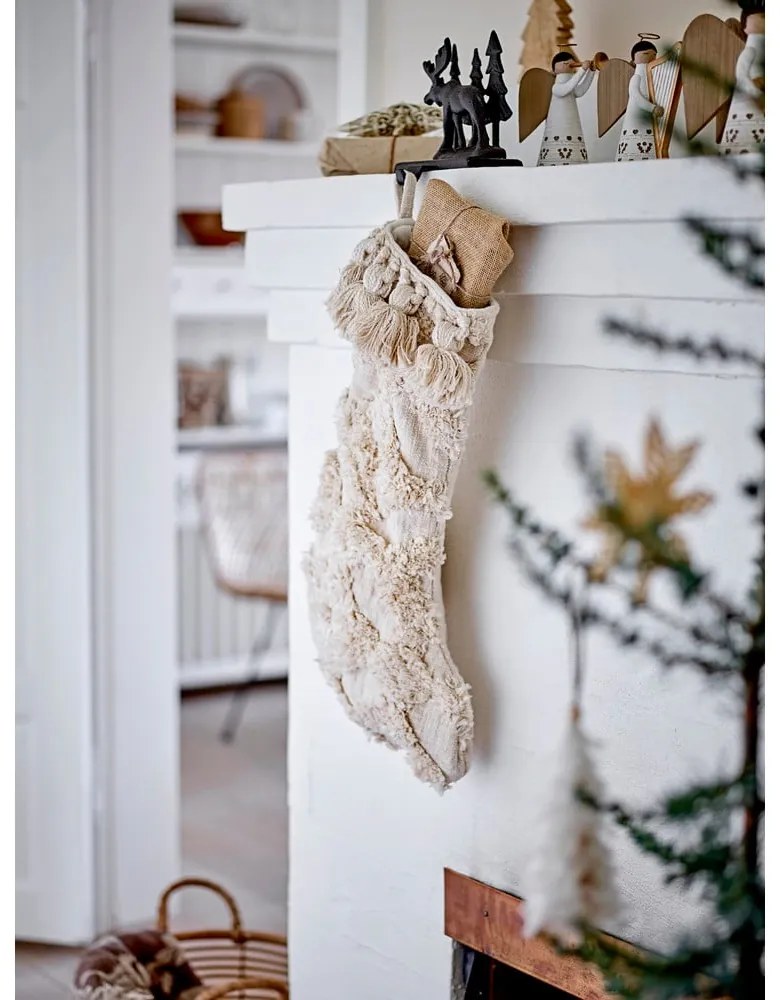 Karácsonyi mintás poligyanta gyertyatartó készlet 4 db-os Abba – Bloomingville