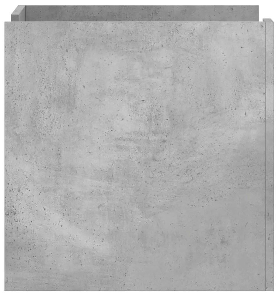 Betonszürke szerelt fa éjjeliszekrény 45 x 50 x 50 cm