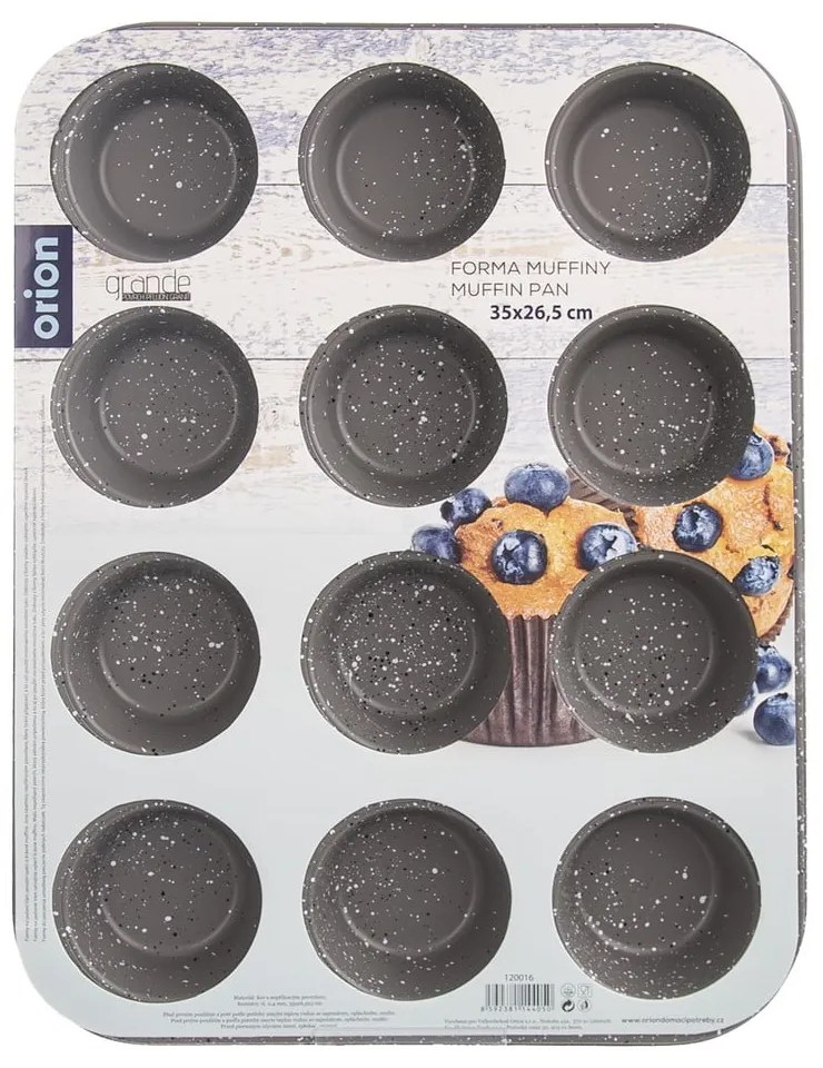 Fém muffin sütőforma 26,5x35 cm Grande – Orion