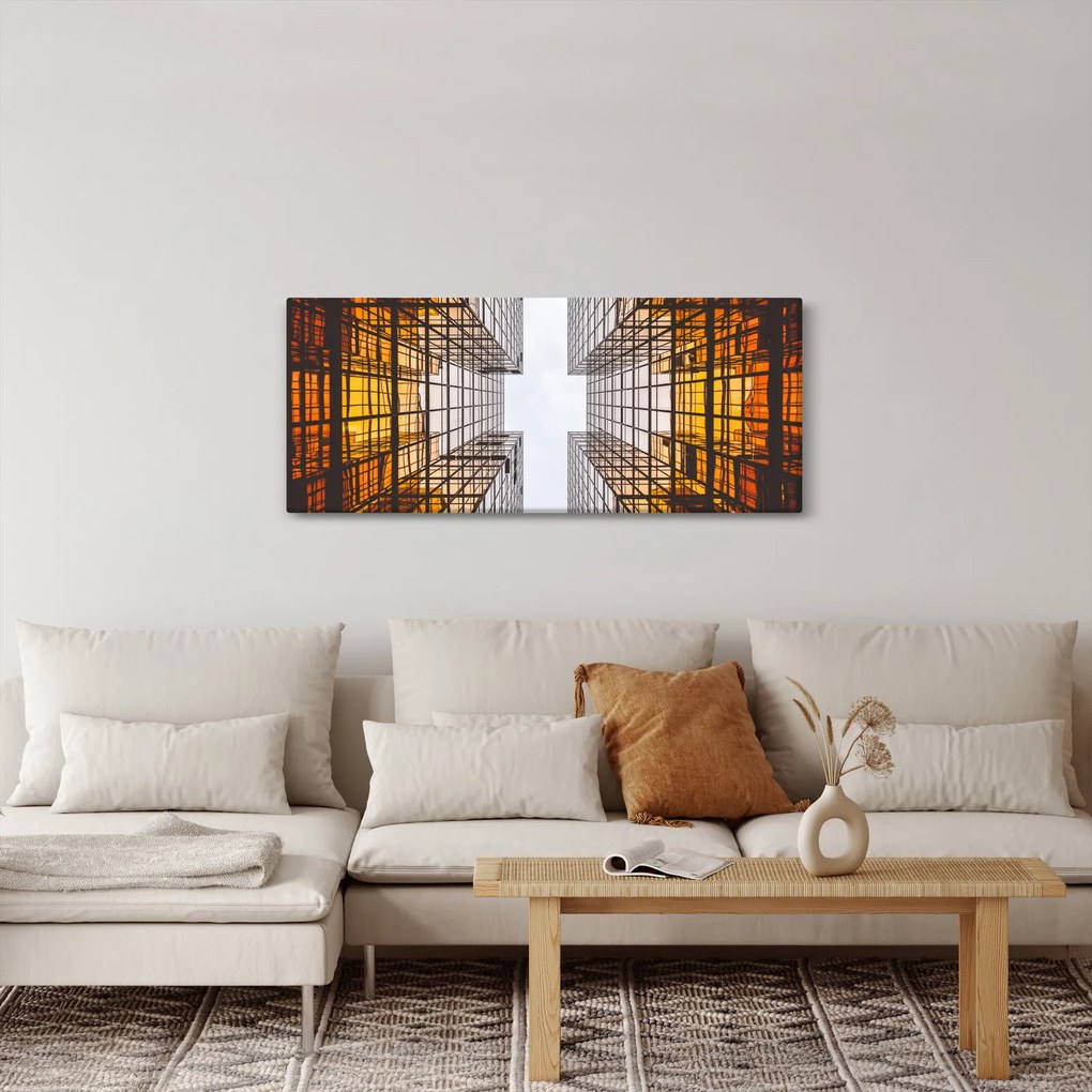 Felhőkarcoló képe (120x50 cm)