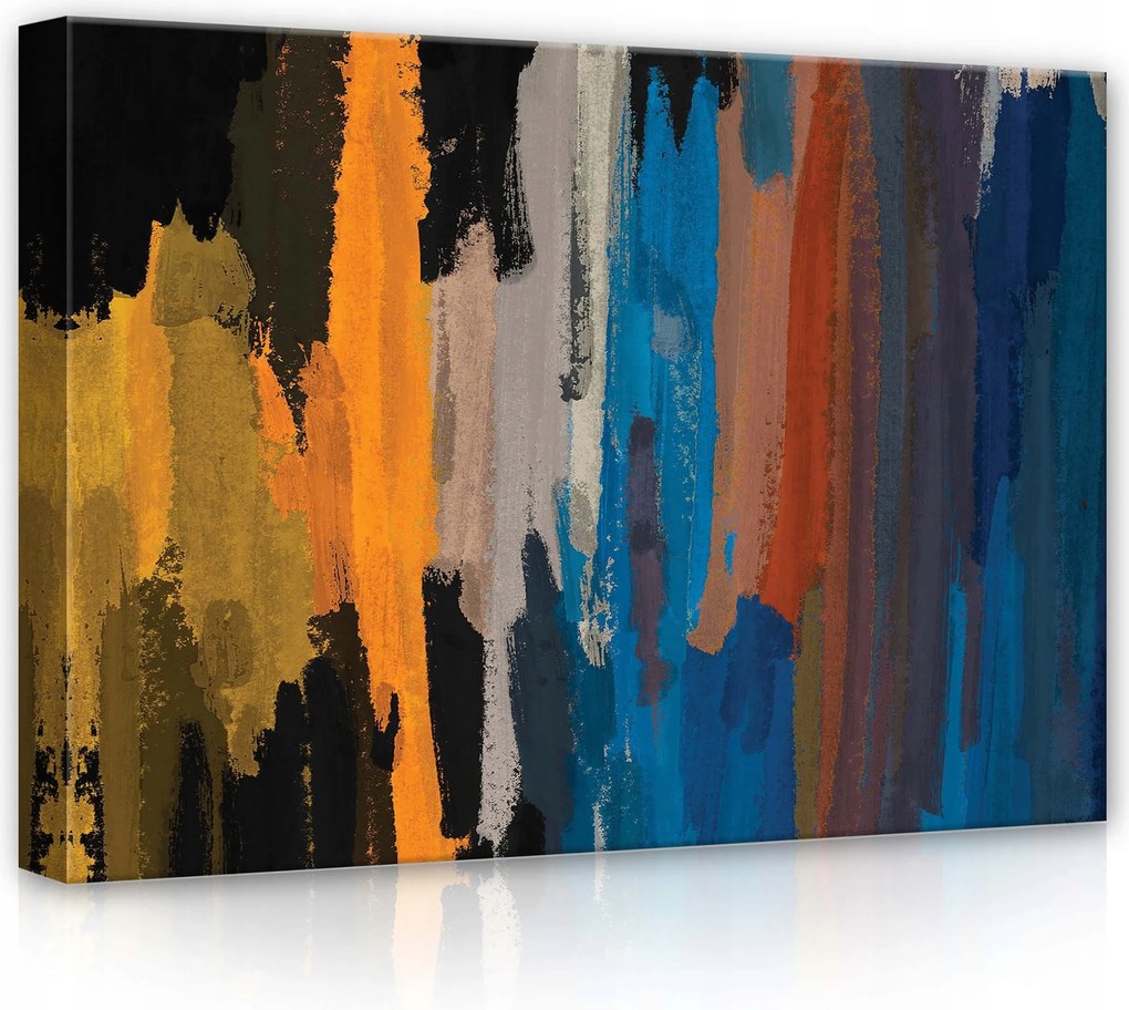 Vászonkép 70x50 Absztrakt művészet modern textúra húzások függőleges csíkok