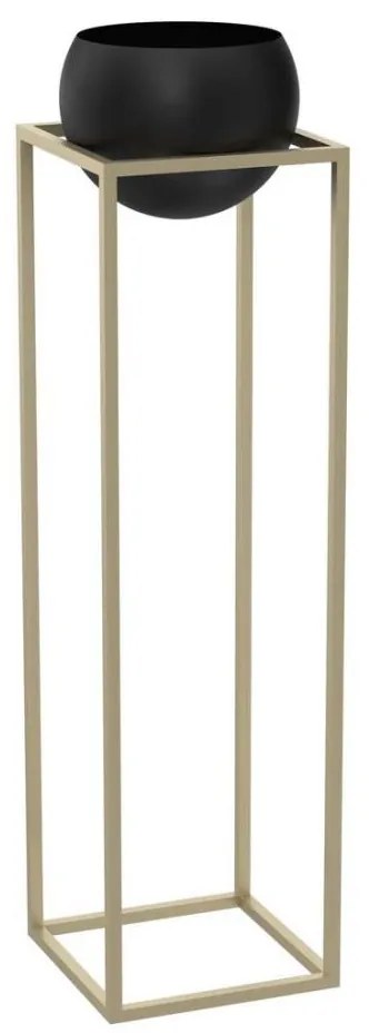 Fém virágtartó 111,3x29 cm arany színben