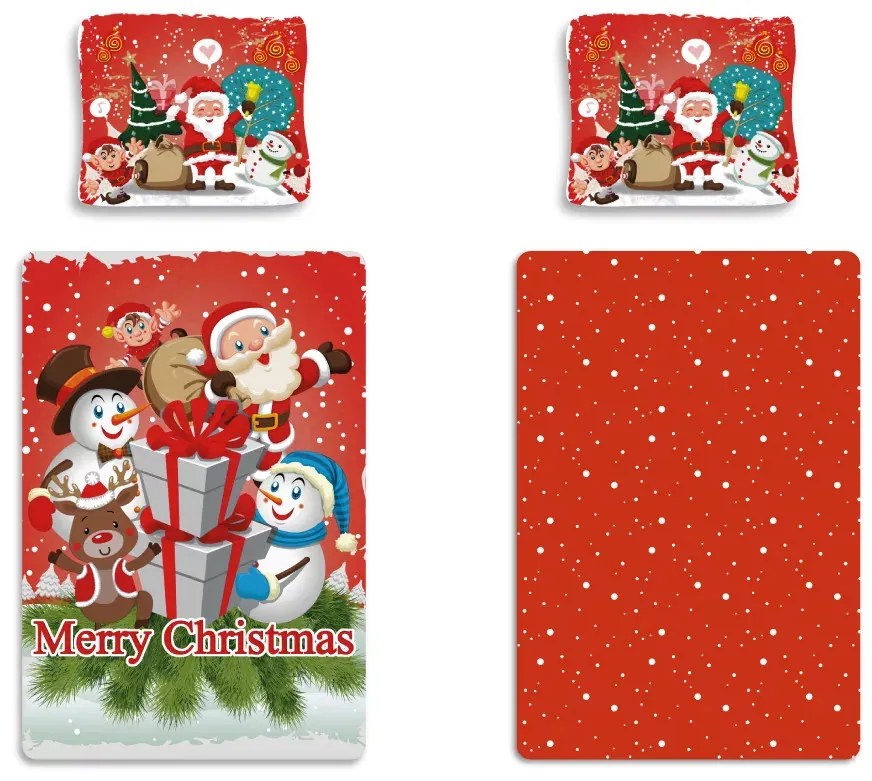 Karácsonyi Red ágyneműhuzat 140×200cm, 70×90 cm