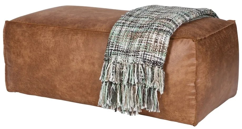 Konyakbarna bőrutánzat lábtartó Rodeo – WOOOD