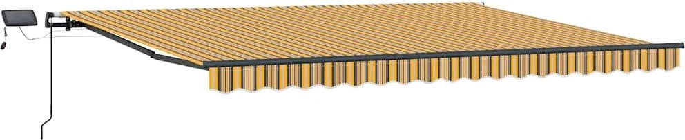 vidaXL Behúzható napellenző Sokszínű 400 ×300 cm szövet