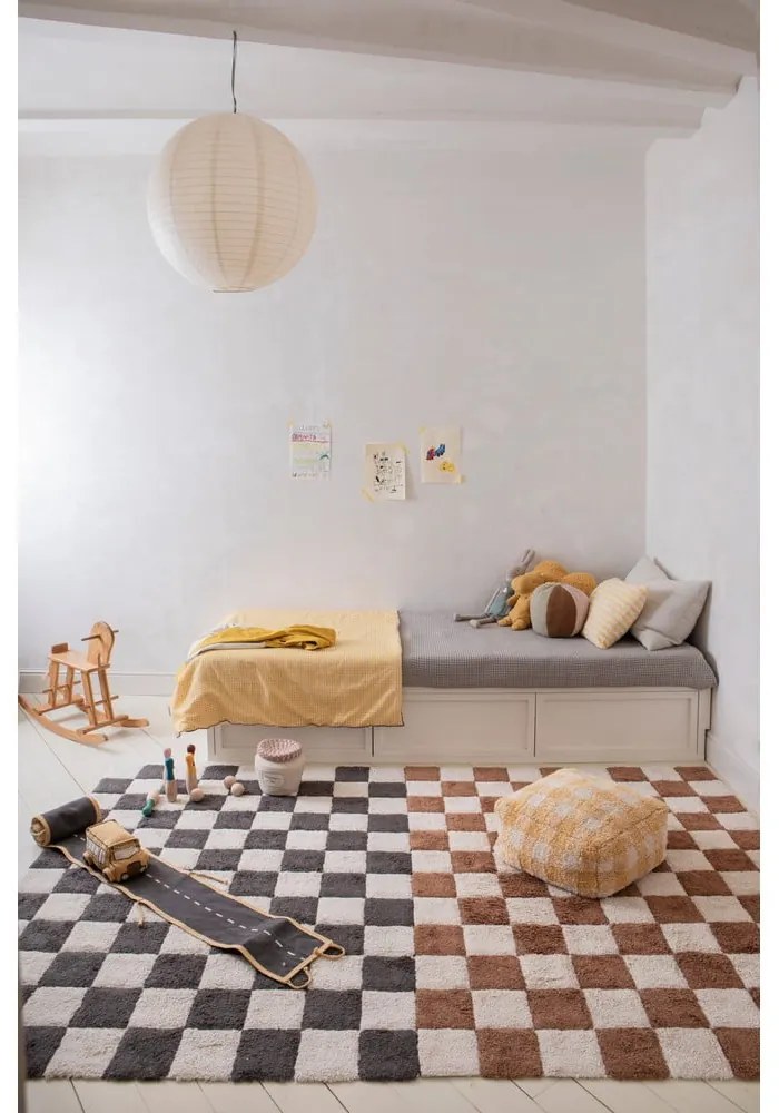 Krémszínű textil játéktároló kosár ø 20x23 cm Jam Jar – Lorena Canals
