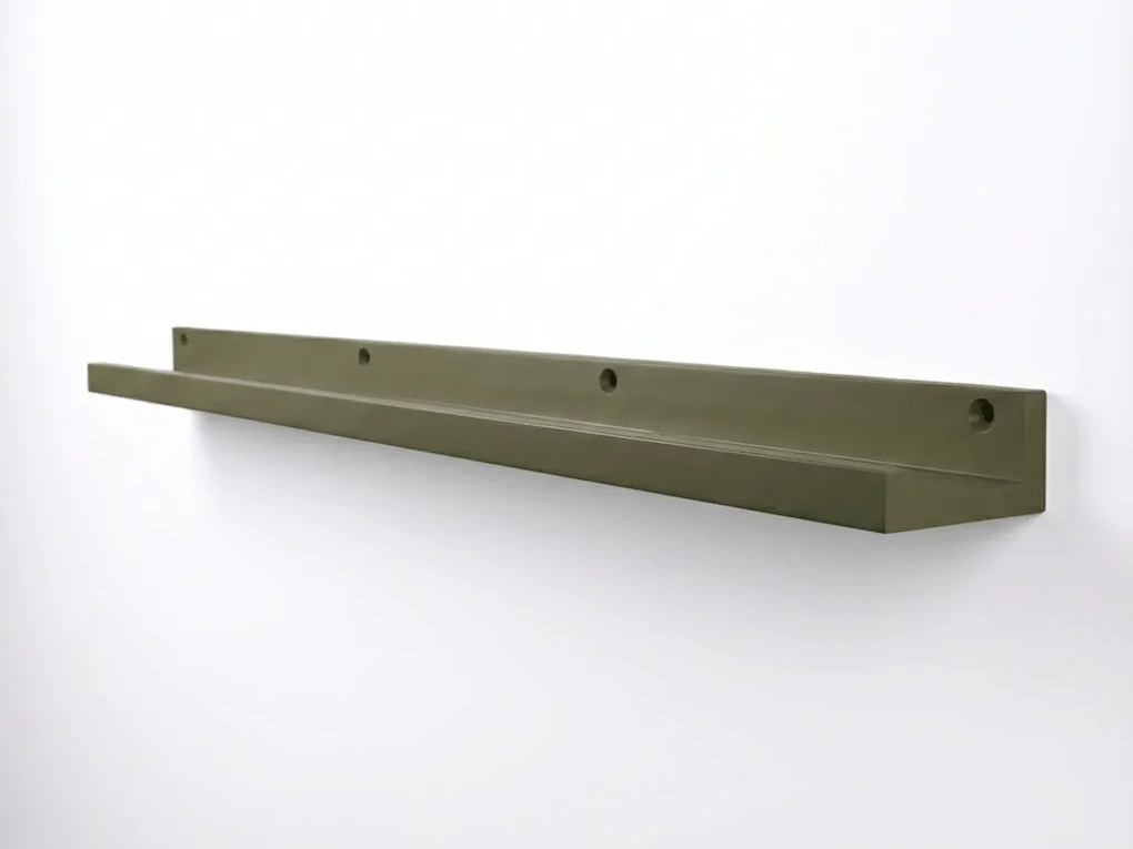 Fali polc képekhez FOTOPLANK 120 cm, olíva színű