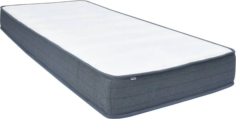 vidaXL szövet rugós matrac 160 x 80 x 20 cm közepesen puha