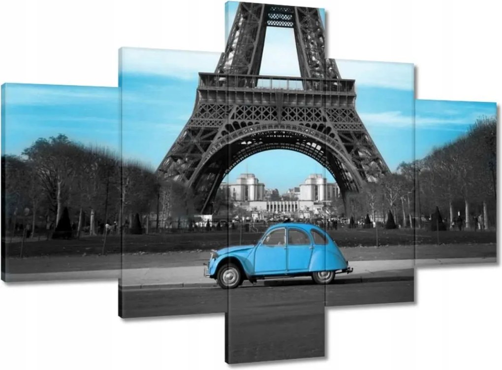 Vászonkép 100x70 Kék Párizs