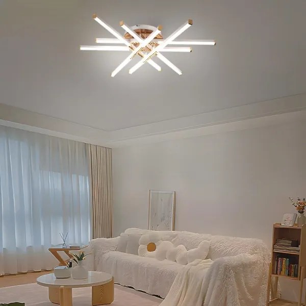 LED Dimmelhető felületre szerelhető csillár LED/90W/230V 3000-6500K + távirányítás
