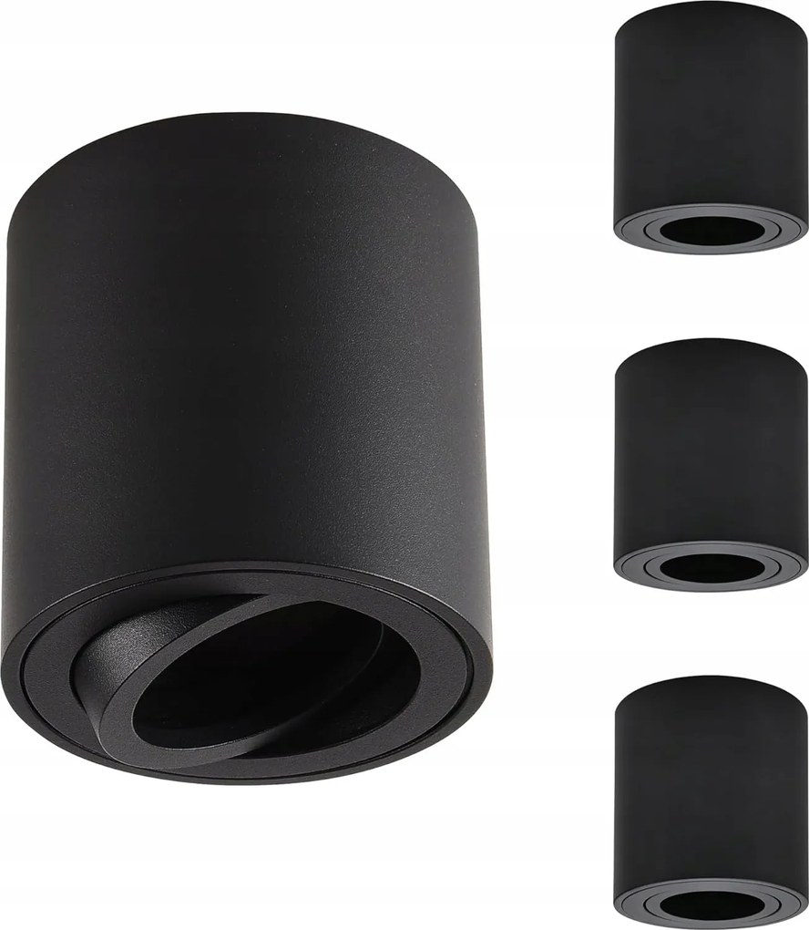 Fényszórók Fekete Beépíthető Led Lámpák 4DB GU10
