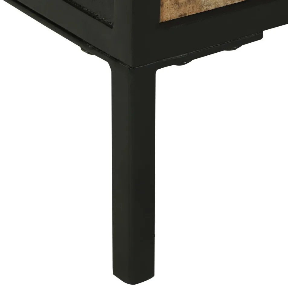 büféasztal 70x35x70 cm Tömör durva fa mangó