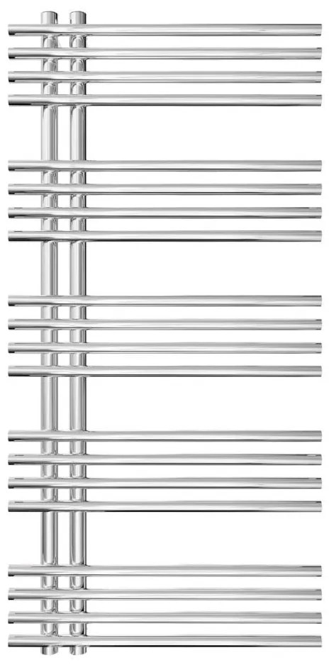 Létras fűtött törölközőtartó INOX 368W/230V 109x53 cm rozsdamentes/fényezett króm