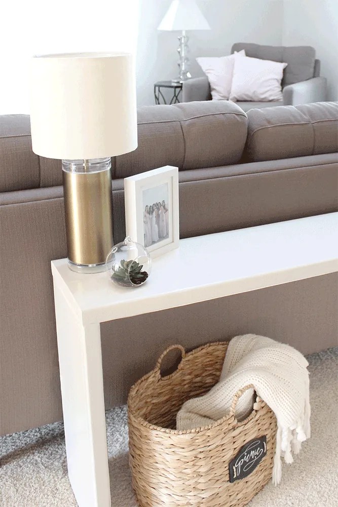 Konzolasztal, fehér, FITRON