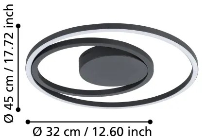 Eglo 900728 - RGBW Dimmelhető mennyezeti lámpa CALAGRANO-Z LED/21,5W/230V