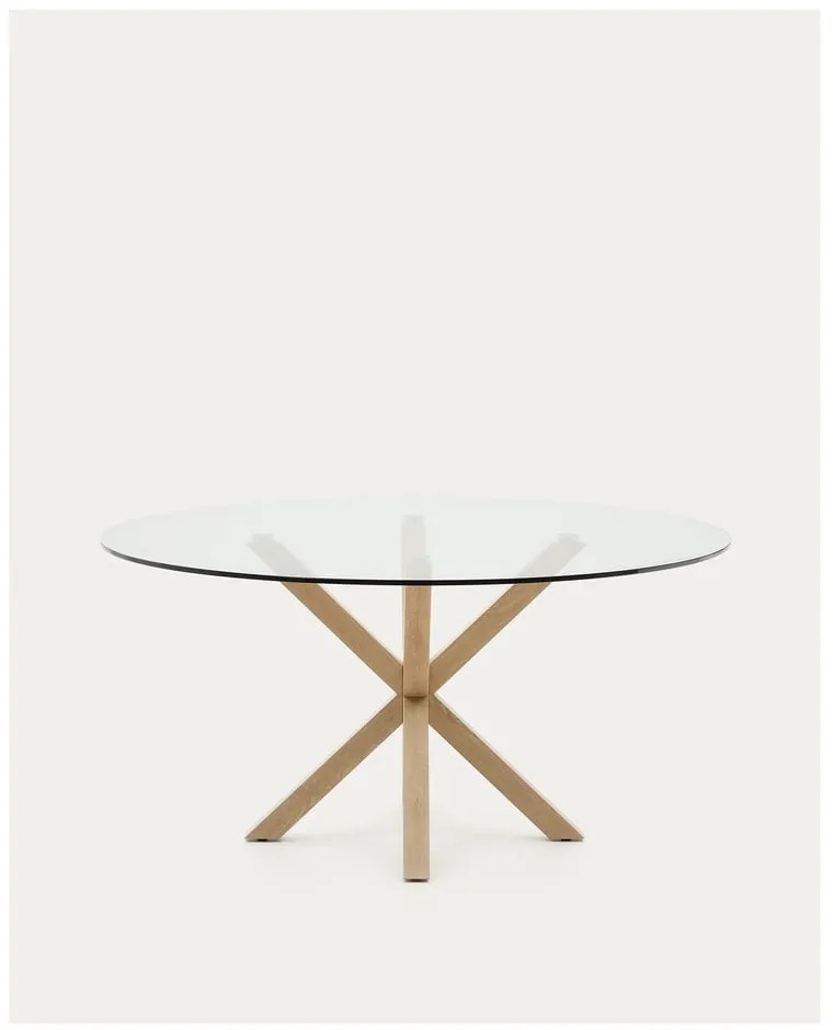 Kerek étkezőasztal üveg asztallappal ø 150 cm Argo – Kave Home