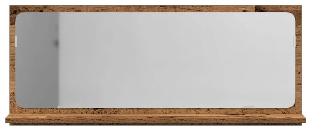 Fürdőszoba Tükör Régi Fa 90x10,5x37 cm Műszaki Fa