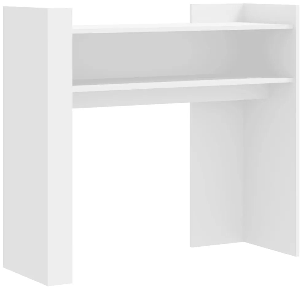 fehér szerelt fa tálalóasztal 100 x 35 x 90 cm