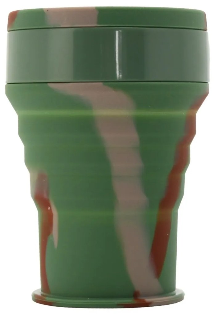 Cattara Army szilikon összecsukható pohár, 350 ml