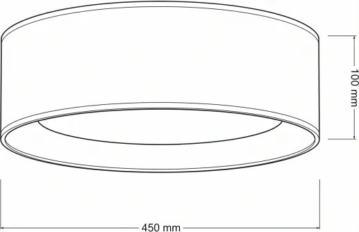 Brilagi-LED mennyezeti lámpa VELVET SIMPLE LED/24W/230V 4000K Ø 45 cm krém/arany