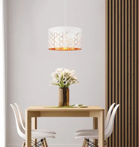 ULLE kábeles csillár 1xE27/15W/230V fehér