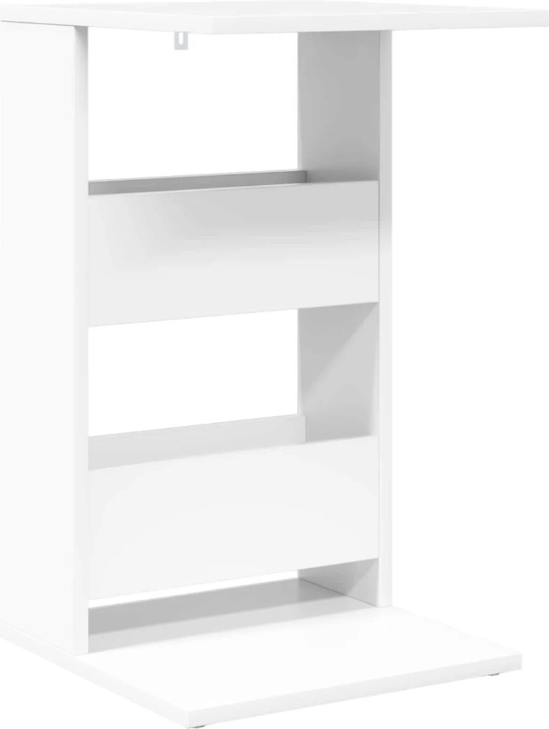 vidaXL Oldal asztal Fehér 40 x 35 x 60,5 cm Faanyag