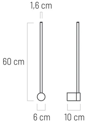 Klausen 141014 - LED Fali lámpa VIZIO LED/7W/230V fekete