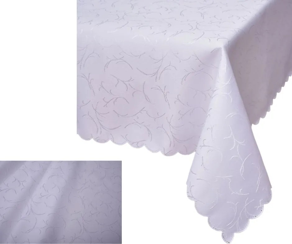 Abrosz Foltálló Fehér Ág Mintás 100X320