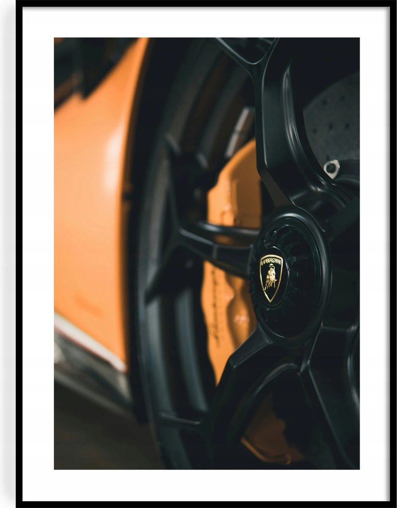 Poszter 30x40 Lamborghini Felni Kerék Fék, Sportautó Ikonikus autó