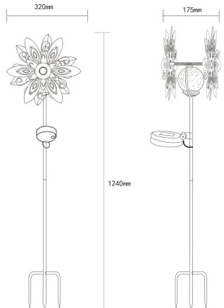 Globo 36577 - LED napelemes dekoráció LED/0,02W/3V IP44