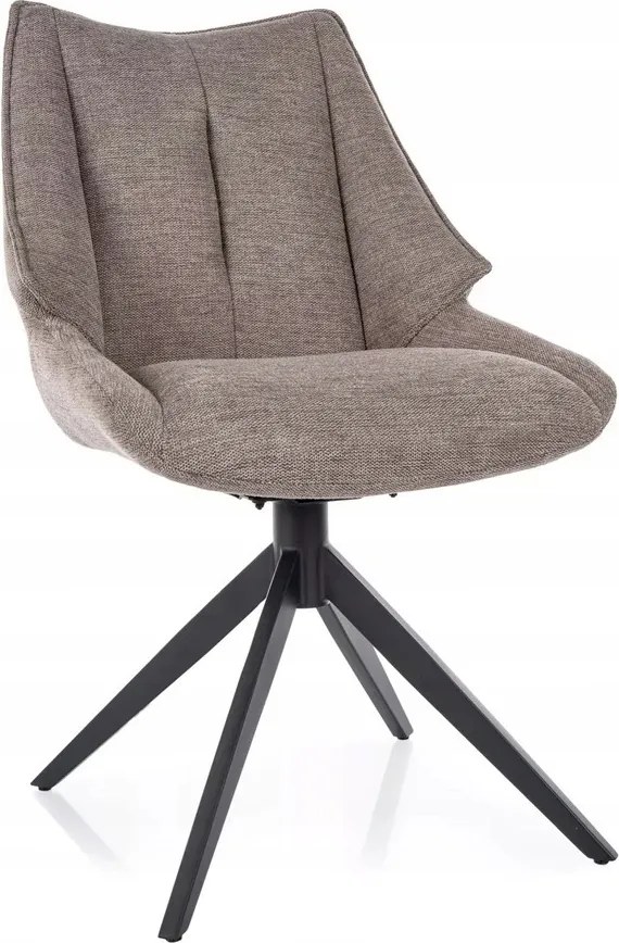 Bézs kárpitozott forgószék nappali étkező íróasztalhoz Coda szövet