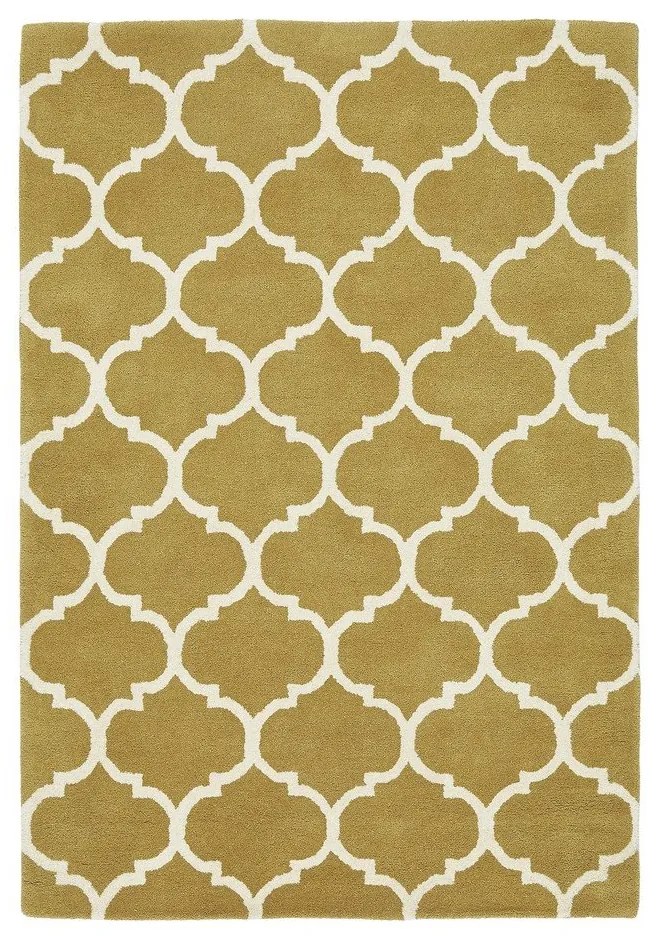 Okkersárga kézi szövésű gyapjú szőnyeg 120x170 cm Albany – Asiatic Carpets