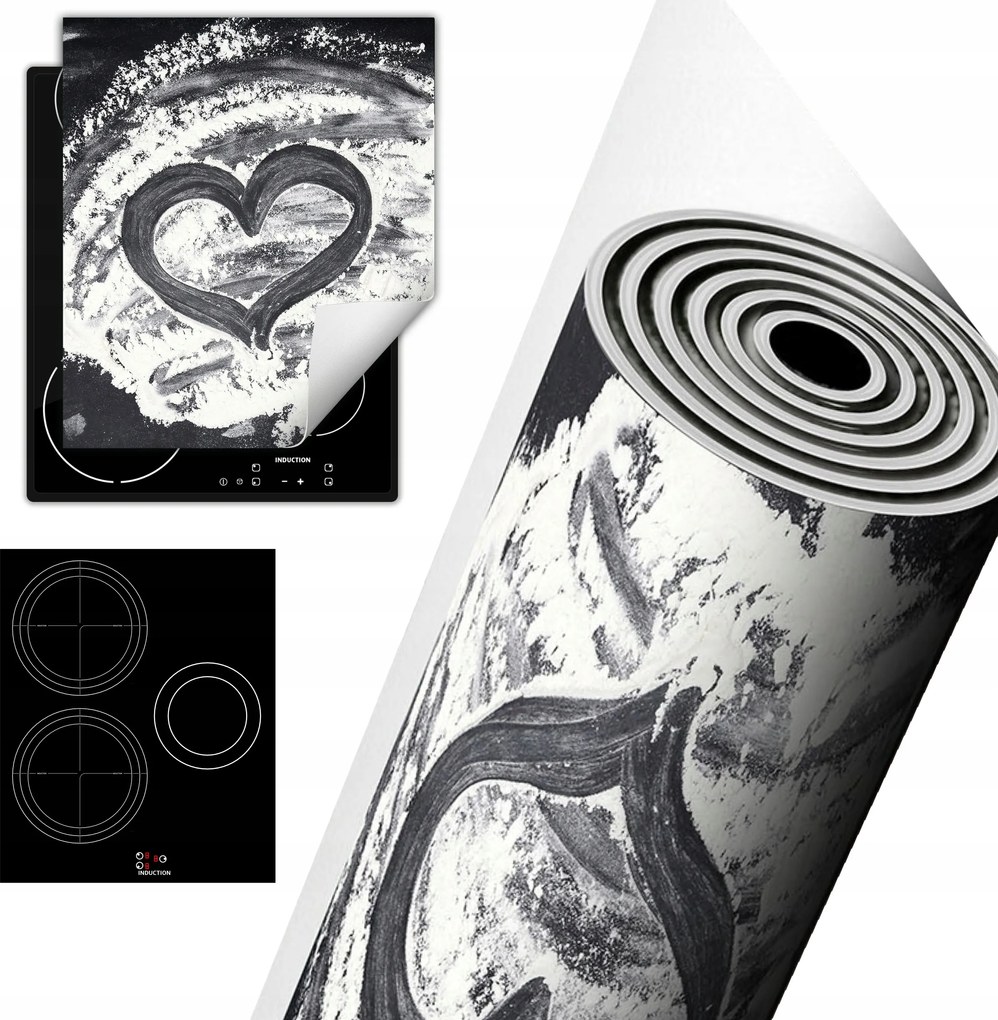 Tűzhelyvédő Szőnyeg Asztali Dekoráció 45x52 konyha szív