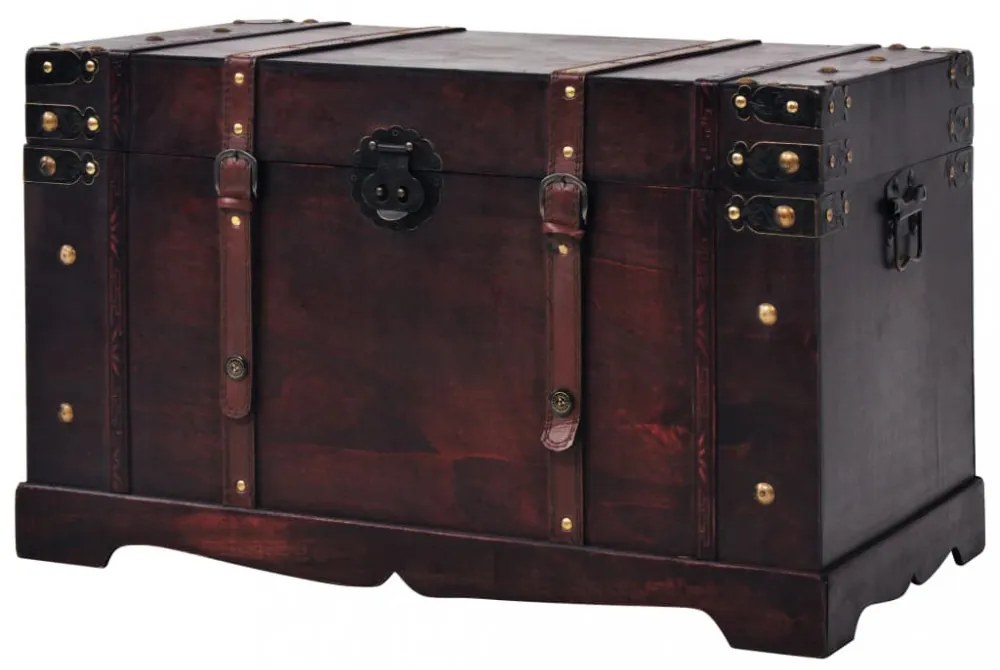 vintage fa kincsesláda 66 x 38 x 40 cm