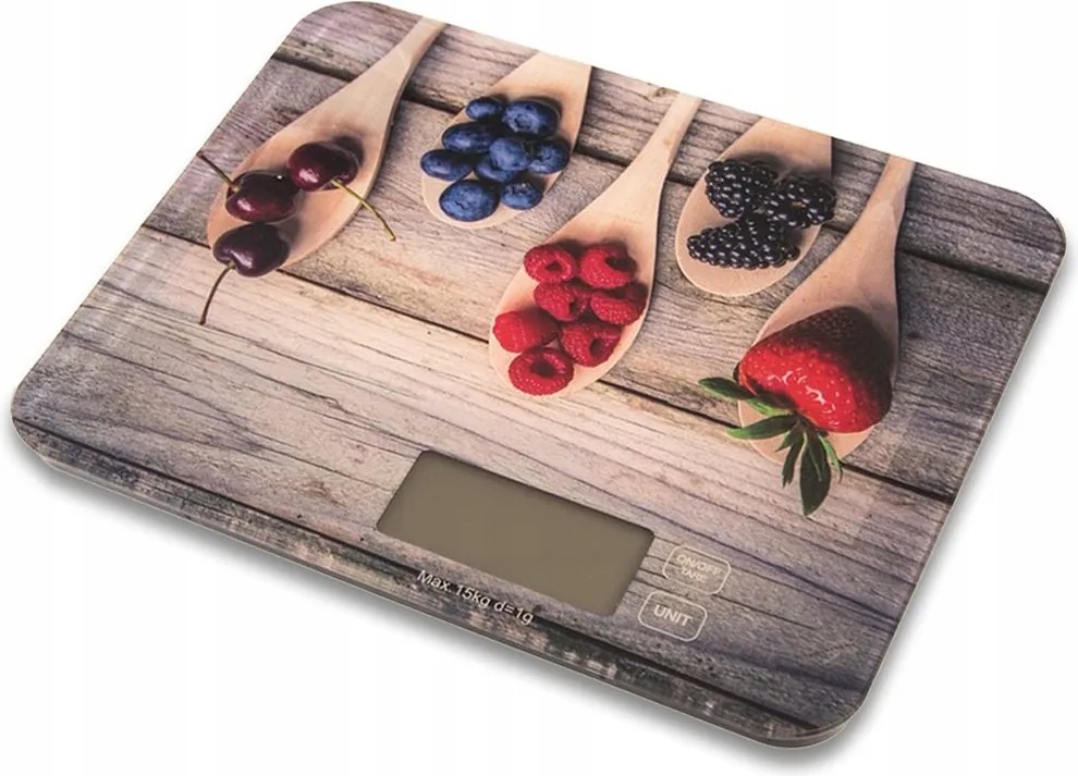 Konyhai mérleg Üveg Elektronikus Lapos 15 kg Precíziós LCD Élelmiszer