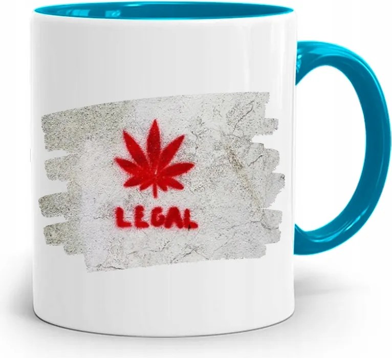 Dohányosoknak 420 Cbd Bögre Kék Ajándék fényképes nyomtatással